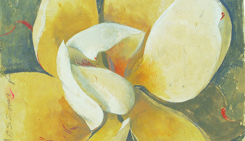 Farhad Ostovani, Magnolia 3, tecnica mista su carta